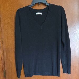 Black V-Neck Sweater